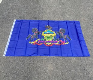 Flag 4号美国旗 涤纶90x150美国宾夕法尼亚州旗 USA Pennsylvania