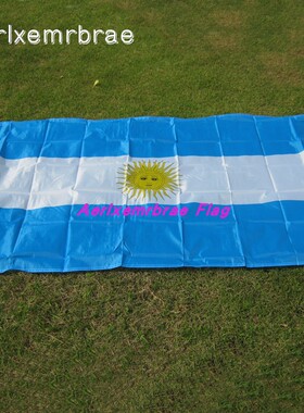 涤纶春亚纺90X150CM 四号阿根廷国旗 Argentina Flag