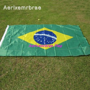 Flag Brazil 巴西国旗90x150cm 四号涤纶春亚纺巴西旗帜
