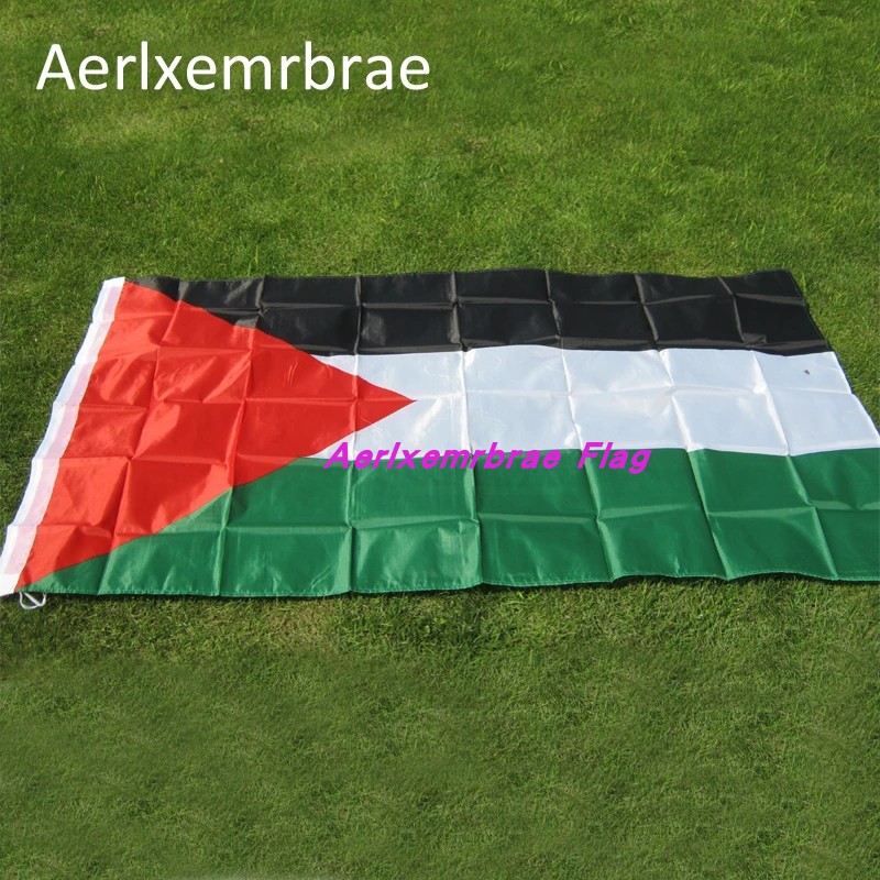 4号涤纶巴勒斯坦国旗90x150春亚纺世界各国国旗 Palestine Flag