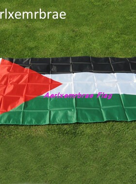4号涤纶巴勒斯坦国旗90x150春亚纺世界各国国旗 Palestine Flag
