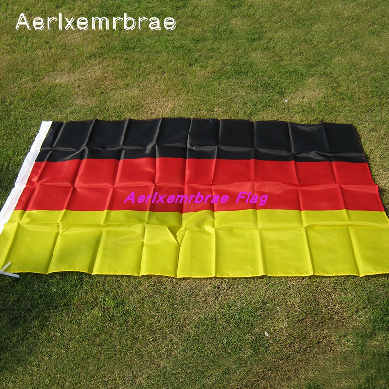 德国旗4号 90x150CM世界杯欧洲杯德国旗 German Flag 3x5ft