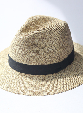 新款大号草编礼帽男女草帽春夏天遮阳帽太阳帽沙滩休闲防晒