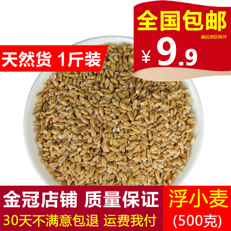 浮小麦小麦仁干瘪小麦米浮麦浮水麦浮小麦米浮小麦茶 中药材 500g