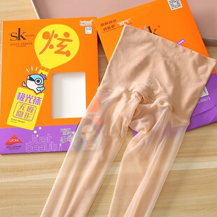唐嫣代言SK8873极光袜 丝滑油亮裆部360度无痕隐形脚尖全透明丝袜