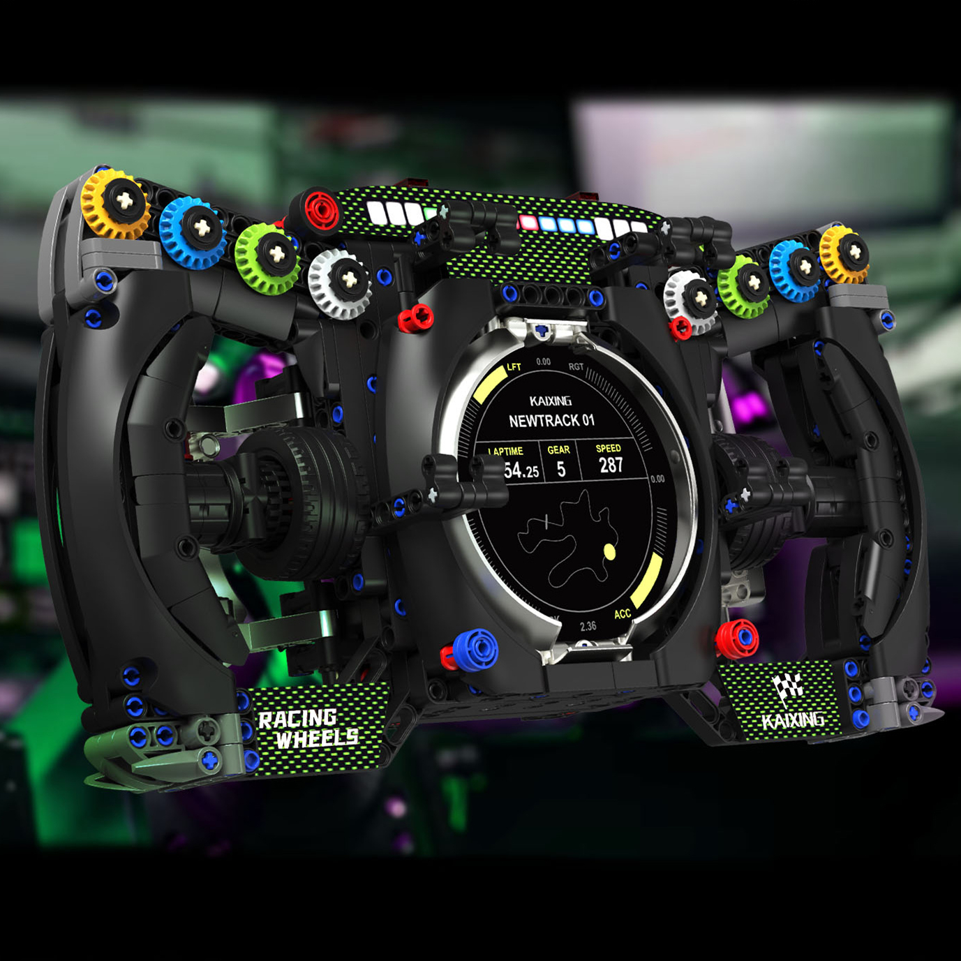 恺宇MOC宾利跑车方向盘积木