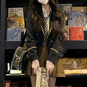 川岛田家新款原创正版JK制服暗黑系套装女士女韩式高级感西装外套