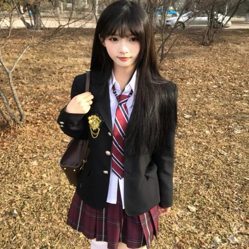 川岛田家短裙百褶裙jk格裙