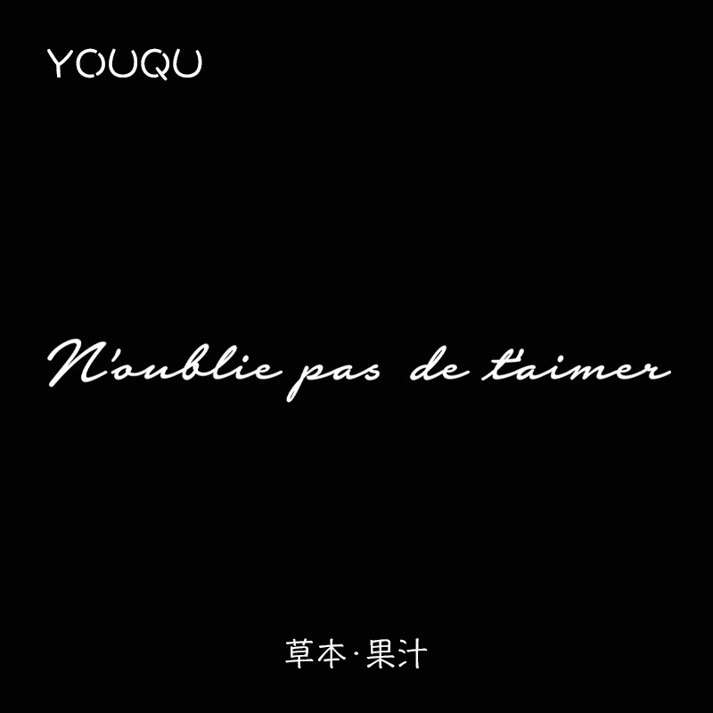 YOUQU草本 法语不要忘记爱自己字母手腕美式纹身贴草本纹身贴纸女