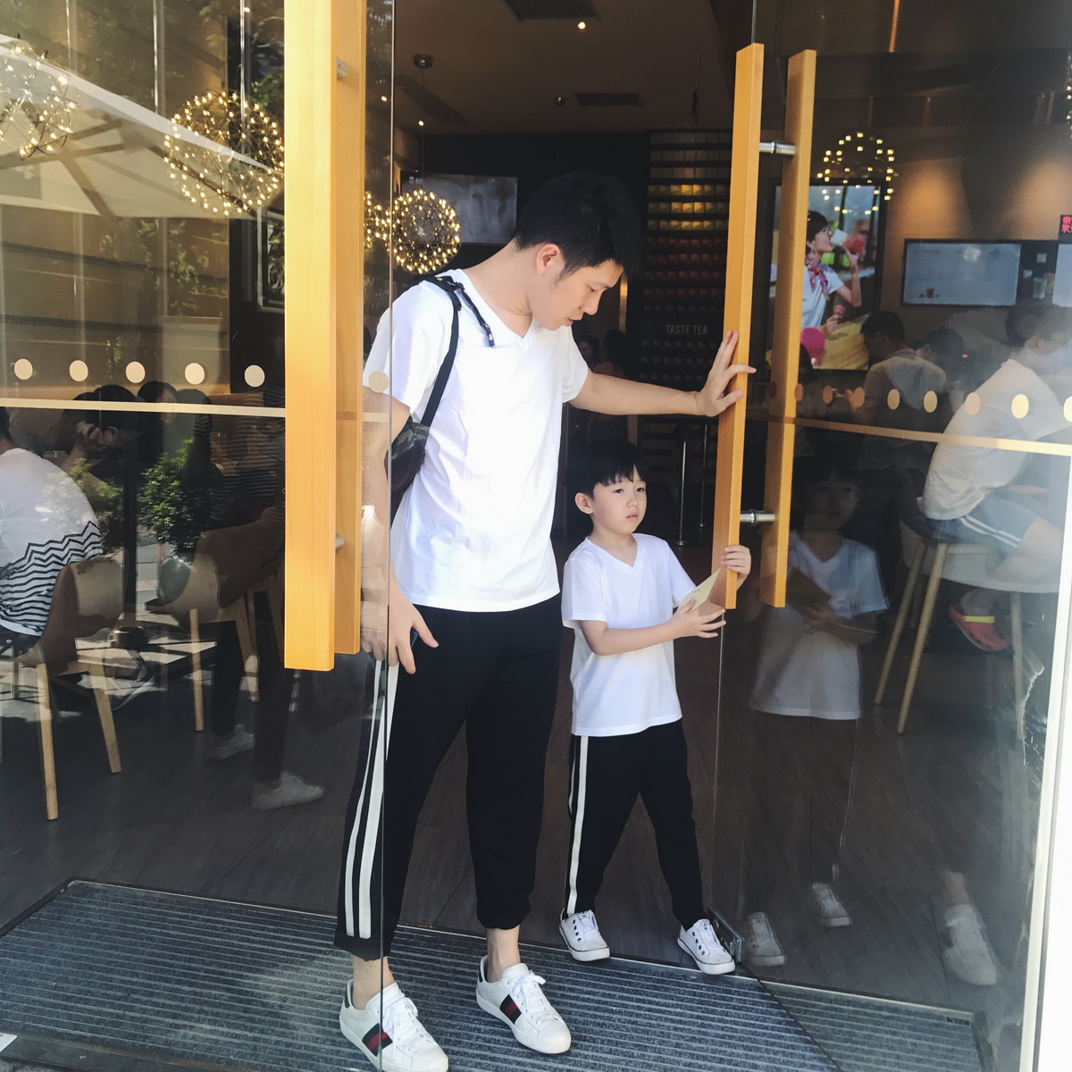LUSON媽 嬰兒親子裝T恤2018春秋新款一家三口家庭裝純棉全家裝