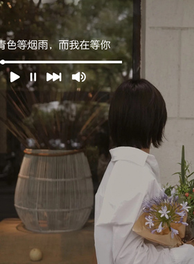 花店玻璃门橱窗文字贴纸