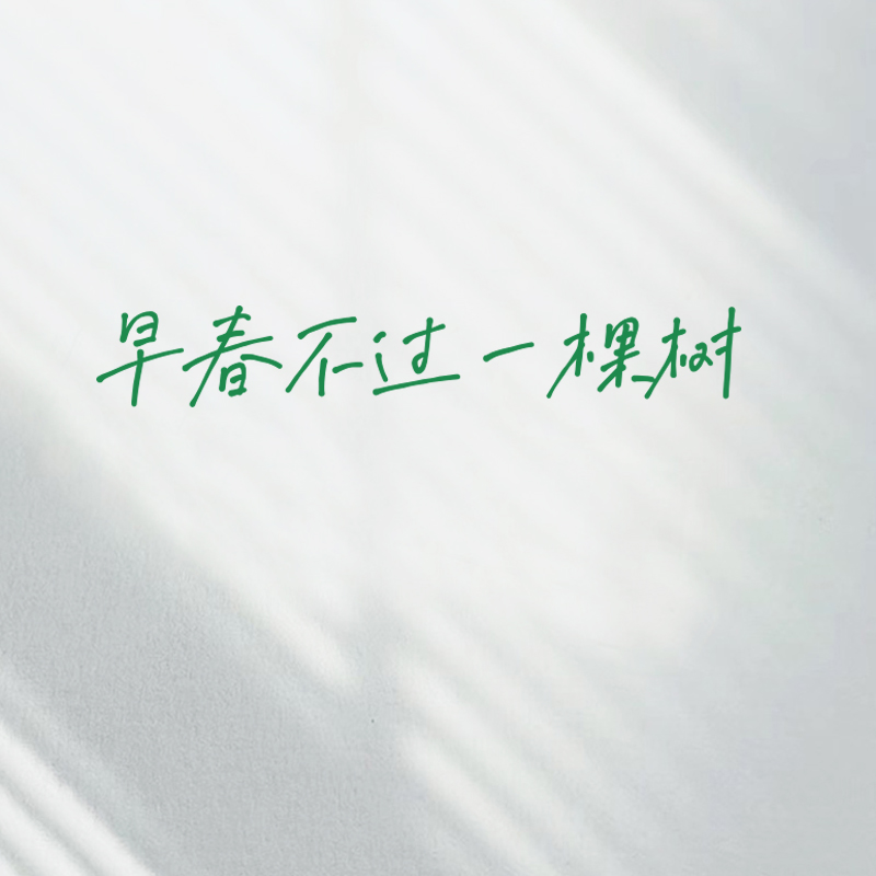 许北生早春不过一棵树文艺贴纸