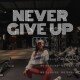 UP永不言弃英文玻璃贴纸 NEVER GIVE 健身房书房打卡励志墙贴自粘