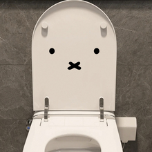 木讷的笑脸表情贴纸 行李箱家具柜子马桶盖表面玻璃门窗装饰贴画