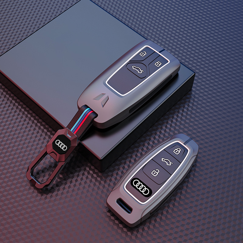 适用奥迪A4L钥匙套Q5L/A6L/A3/Q3/Q2L/A5/A7L/Q7/A3L/q4etron壳扣