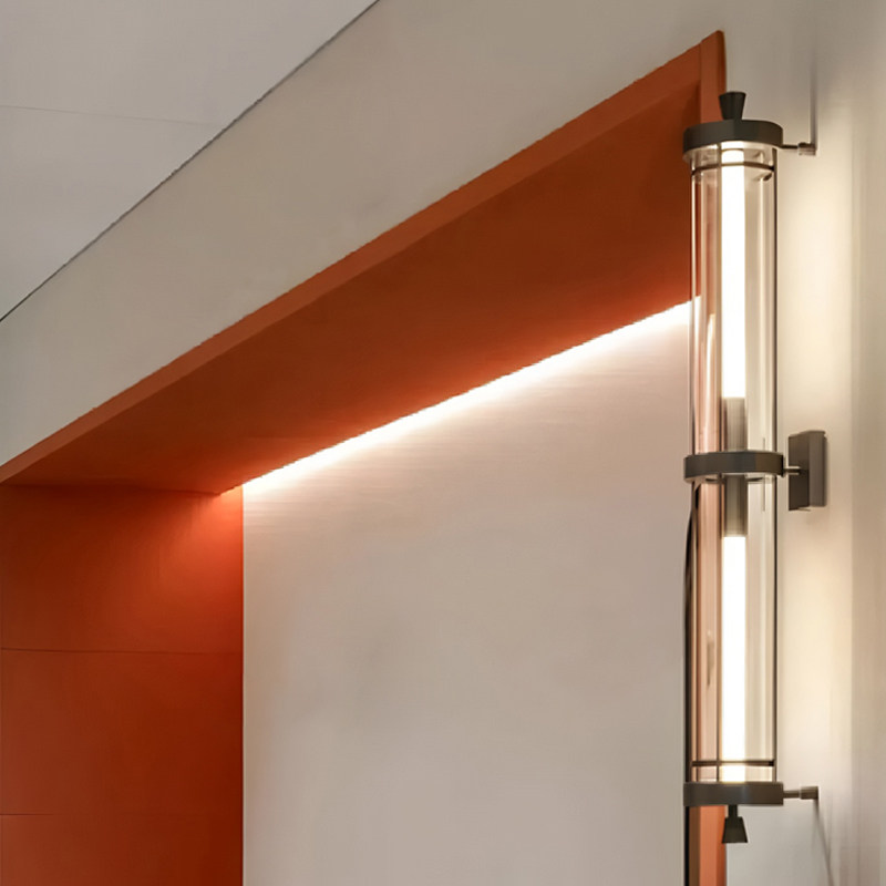 简约中式壁灯客厅背景墙灯餐厅高端酒店会所过道氛围装饰玻璃壁灯