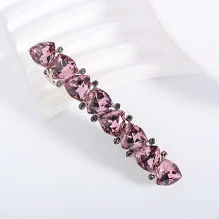 超闪仿水晶发夹弹簧夹头饰夹子女后脑勺半扎韩国高端马尾一字发卡