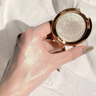 blings飞碟瘦脸立体高光钻石修容高光一体盘生姜闪粉饼