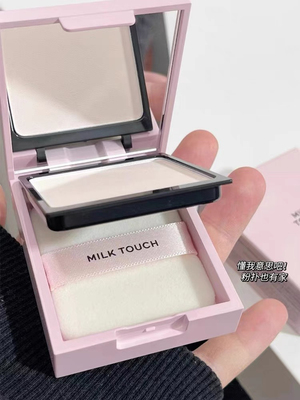 韩国Milk Touch焦柔哑光持久定妆粉饼轻薄无粉感持妆控油肉粉色