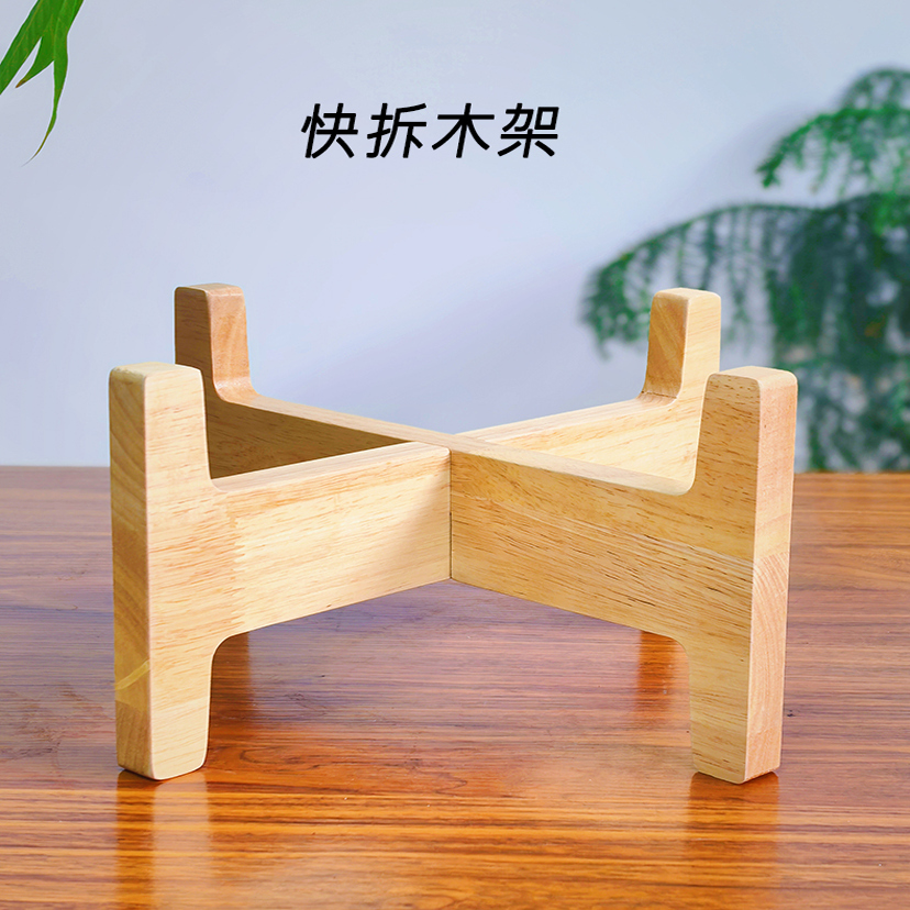 实木十字木架酒桶支架底座