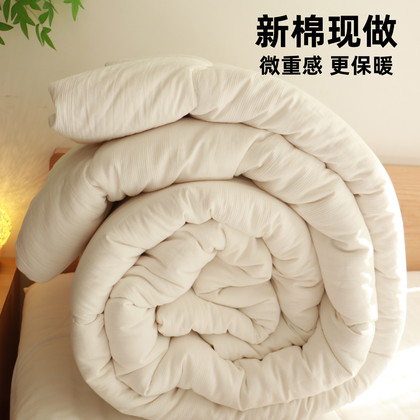 全棉加厚冬被被芯100%家用被子