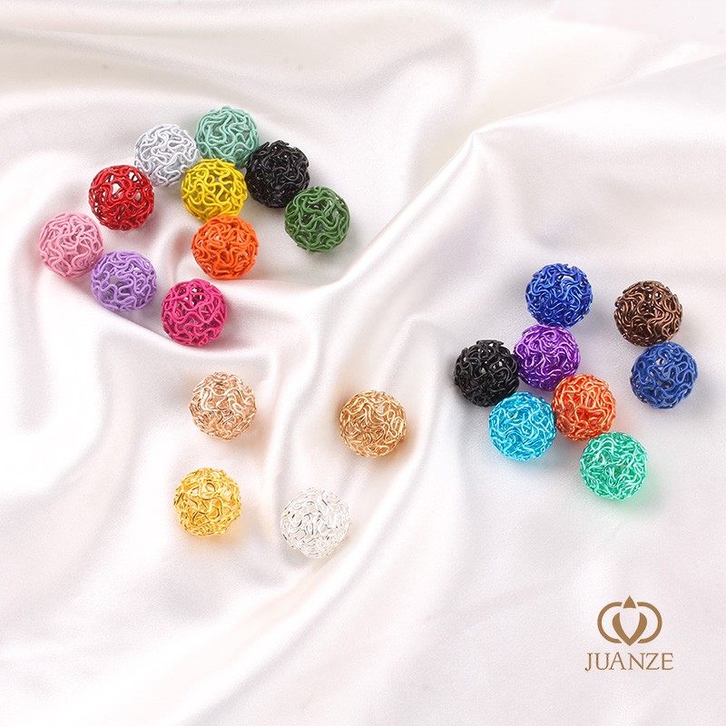 diy手工制作材料波浪纹铁丝球金属丝绕球 镂空球空心铁丝球金属球