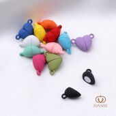 彩色爱心形磁性连接扣手工diy制作珍珠手链项链链接配件材料扣