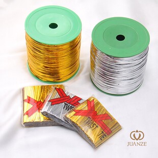 扎线扎丝金色固定绑花银色扎花绑丝软铁丝封口绳食品包塑扎带diy
