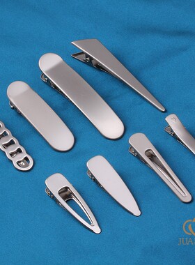 简约高级灰色发夹女头饰夹子侧边夹鸭嘴夹方夹diy发卡饰品配件