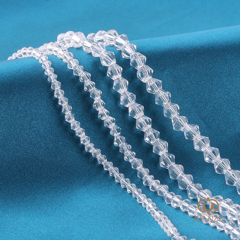 diy手工菱形透明水晶散珠