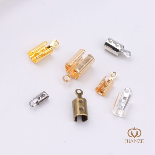 项链手链包夹收尾扣皮绳diy配件