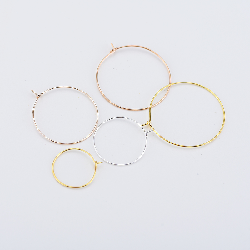 耳勾简易耳环手工可串珠耳环耳圈