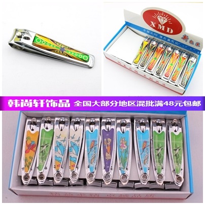 滴胶平口指甲剪单钳修脚指甲器钥匙扣日常居家剪指刀超市地摊货源