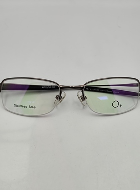 O+日本制造半框光学镜架枪色镜框简约时尚适合日常佩戴CE501