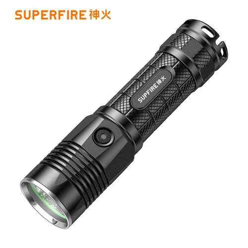 supfire神火开关26650强光手电筒