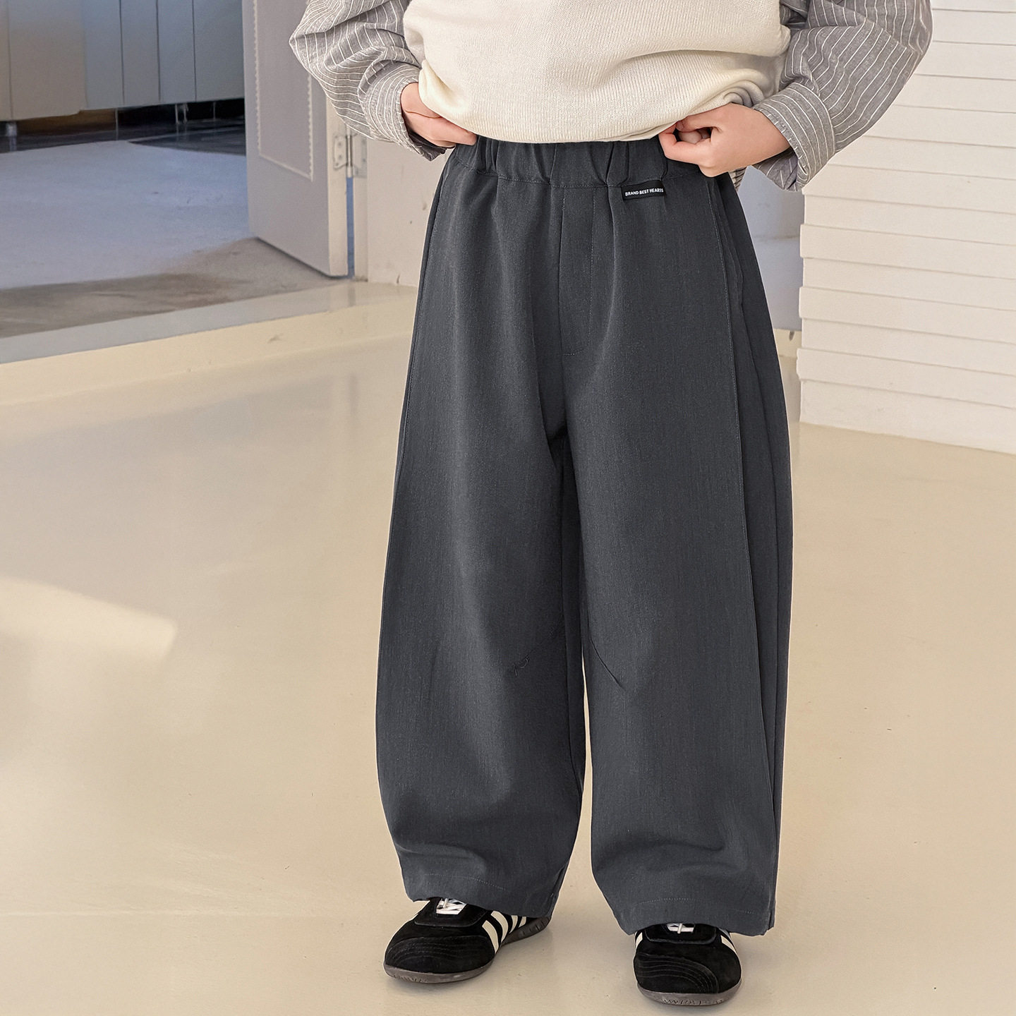 棉小铺男童休闲裤儿童春季韩版2026新款宽松百搭西装裤童装裤子潮