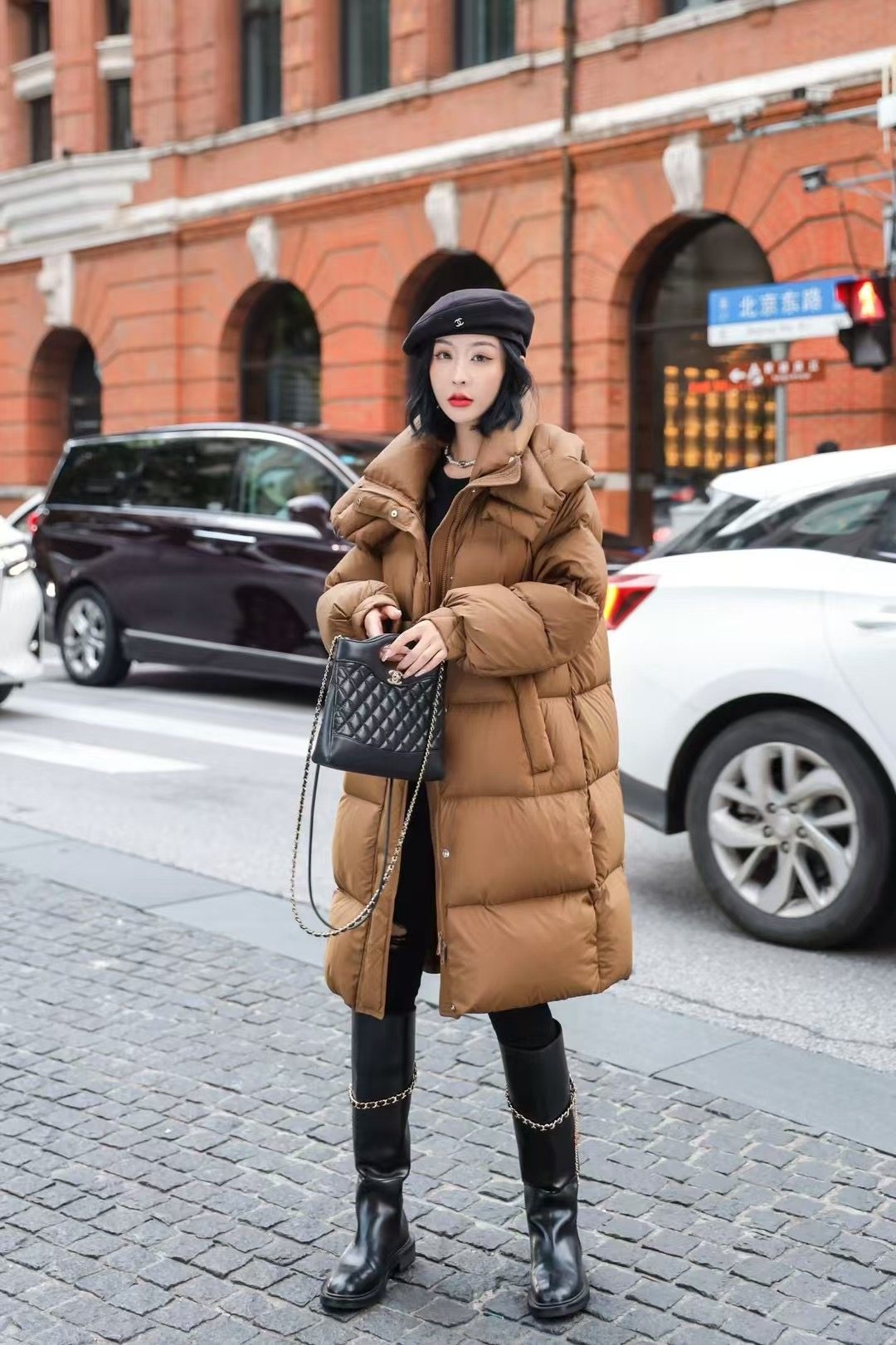 特价大码女装90白鸭绒韩版时尚百搭显瘦长款90绒羽绒服外套女
