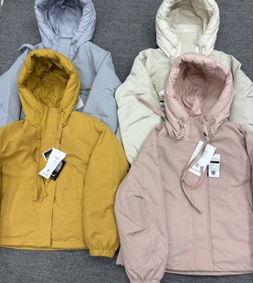 派克羽绒服90绒冲锋衣时尚 女装 连帽百搭外套女 9716大码 轩轩正品