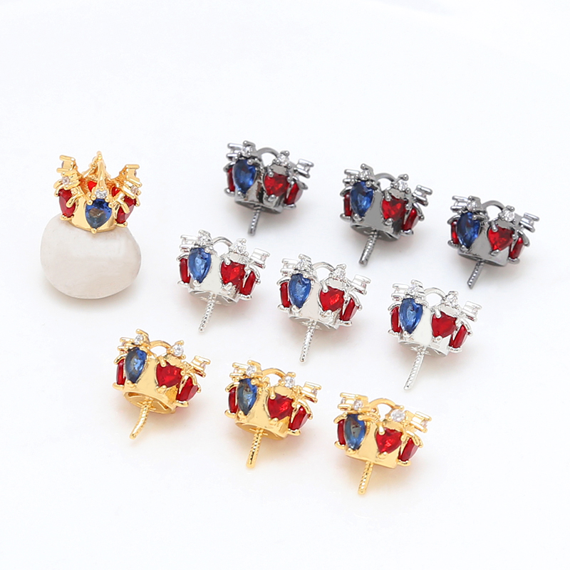 阿飘国王王冠铜镀真金饰品配件