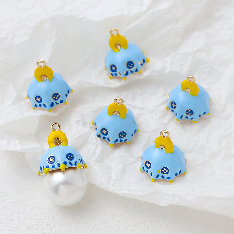 可爱阿飘帽子镀真金饰品配件