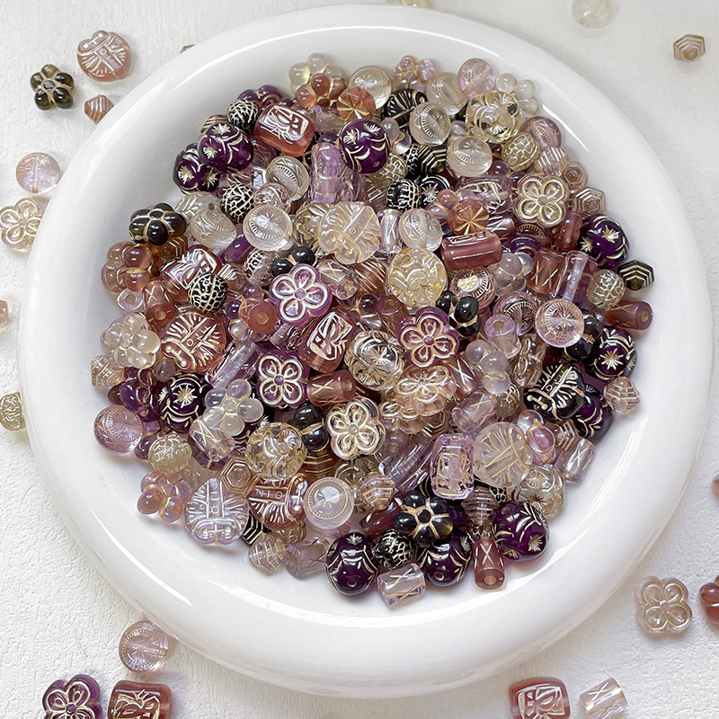 紫罗兰希利尔柱子亚克力串珠配件