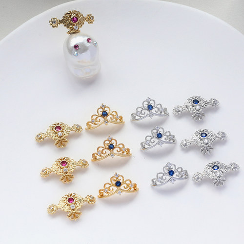 巴洛克铜镀真金镶锆石