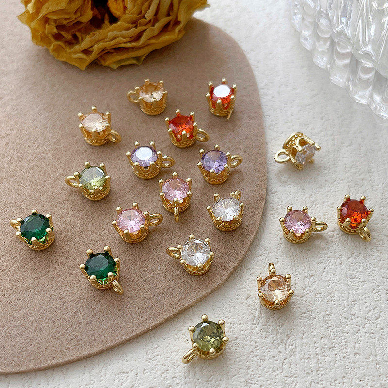 14k包金保色镀真金钻杯锆石吊坠diy手工饰品手链项链耳饰配件材料,饰品/流行首饰/时尚饰品新,其他DIY饰品配件,淘宝优惠券,粉丝福利购,淘宝优惠卷