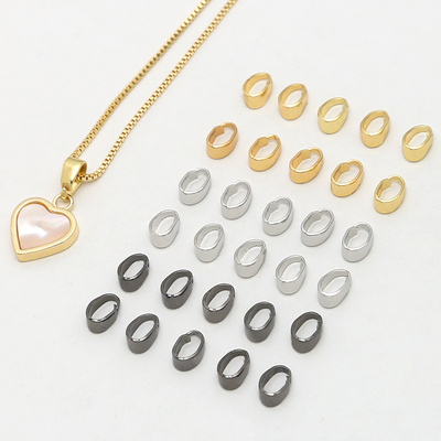 吊坠扣项链扣万能瓜子扣铜镀真金