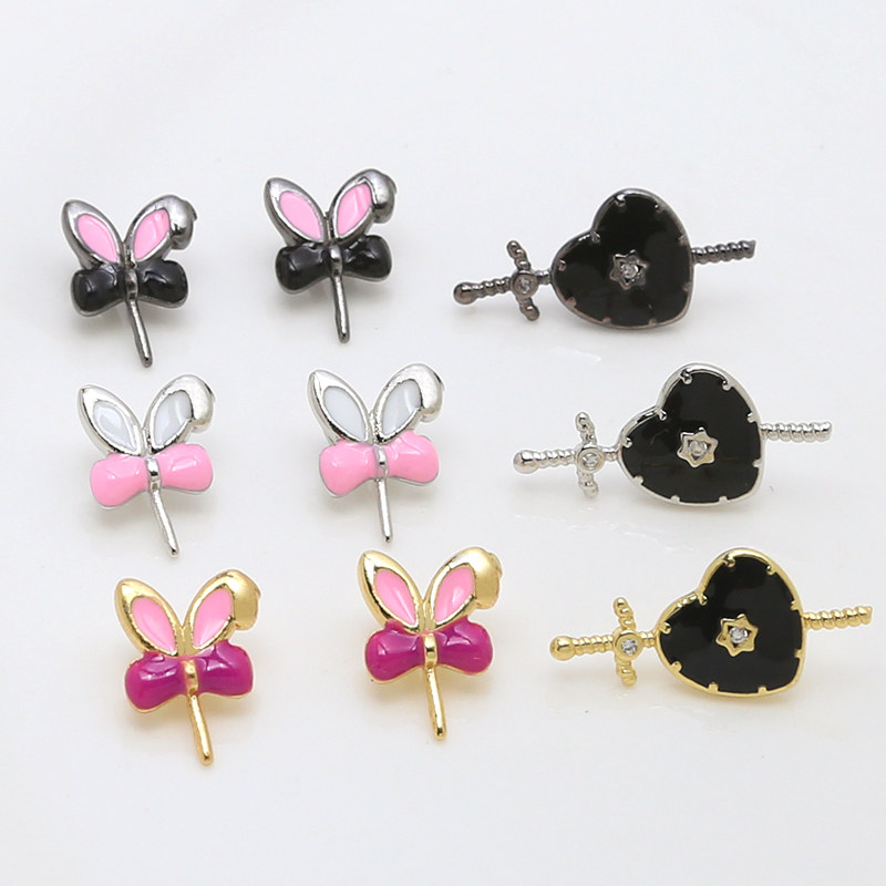 铜镀真金蝴蝶结兔耳朵爱心穿剑阿飘配件diy自制巴洛克配件材料,饰品/流行首饰/时尚饰品新,其他DIY饰品配件,淘宝优惠券,粉丝福利购,淘宝优惠卷