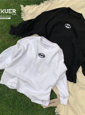 拉酷儿LAKUER品牌童装实体店断码捡漏休闲百搭长袖T恤OMZ0230