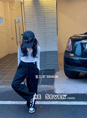 宝儿吖QB1076休闲百搭阔腿牛仔裤童装实体店奕佳潮童馆现货