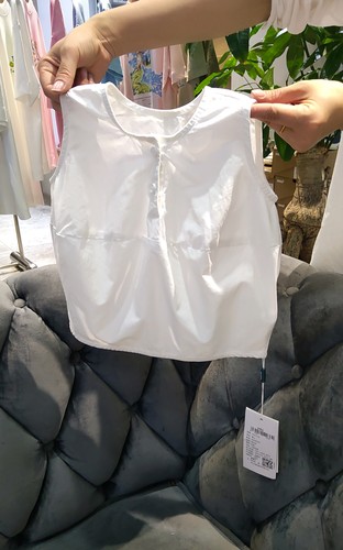 小童品牌VOOTOO童装实体店断码捡漏女童无袖衬衣G83221