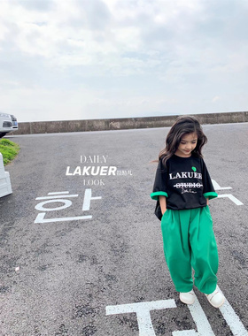 波啦LAKUER拉酷儿童装实体店现货奕佳潮童馆MX7982薄款西装长裤