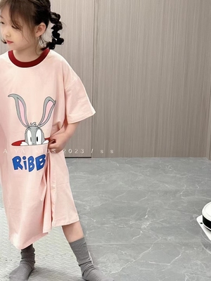 我町WODING品牌童装实体店断码捡漏家居连衣裙居家睡衣裙WD231011